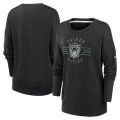 Las Vegas Raiders Women's Rewind Playback Icon Performance Pullover Sweatshirt - Black | Nike on sale