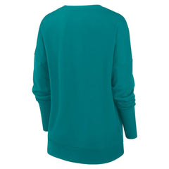 Miami Dolphins Women's Rewind Playback Icon Performance Pullover Sweatshirt - Aqua | Nike outlet