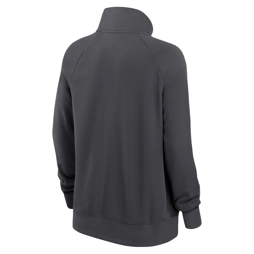 Washington Commanders Women's Premium Raglan Performance Half-Zip Sweatshirt - Charcoal | Nike on sale
