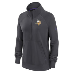 Minnesota Vikings Women's Premium Raglan Performance Half-Zip Sweatshirt - Charcoal | Nike discount