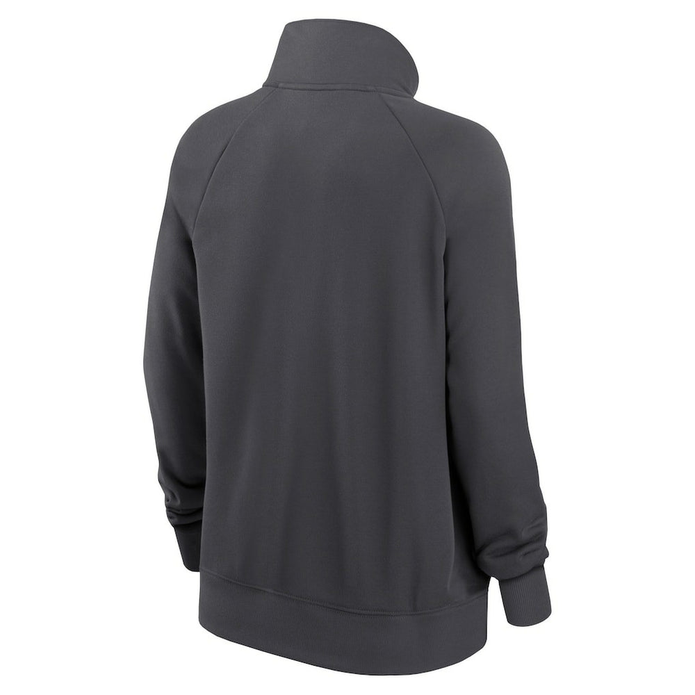 Minnesota Vikings Women's Premium Raglan Performance Half-Zip Sweatshirt - Charcoal | Nike discount