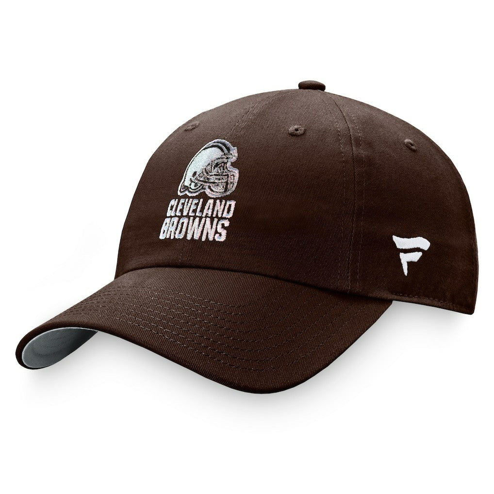 Cleveland Browns Women's Iconic Iridescent Adjustable Hat - Brown for sale