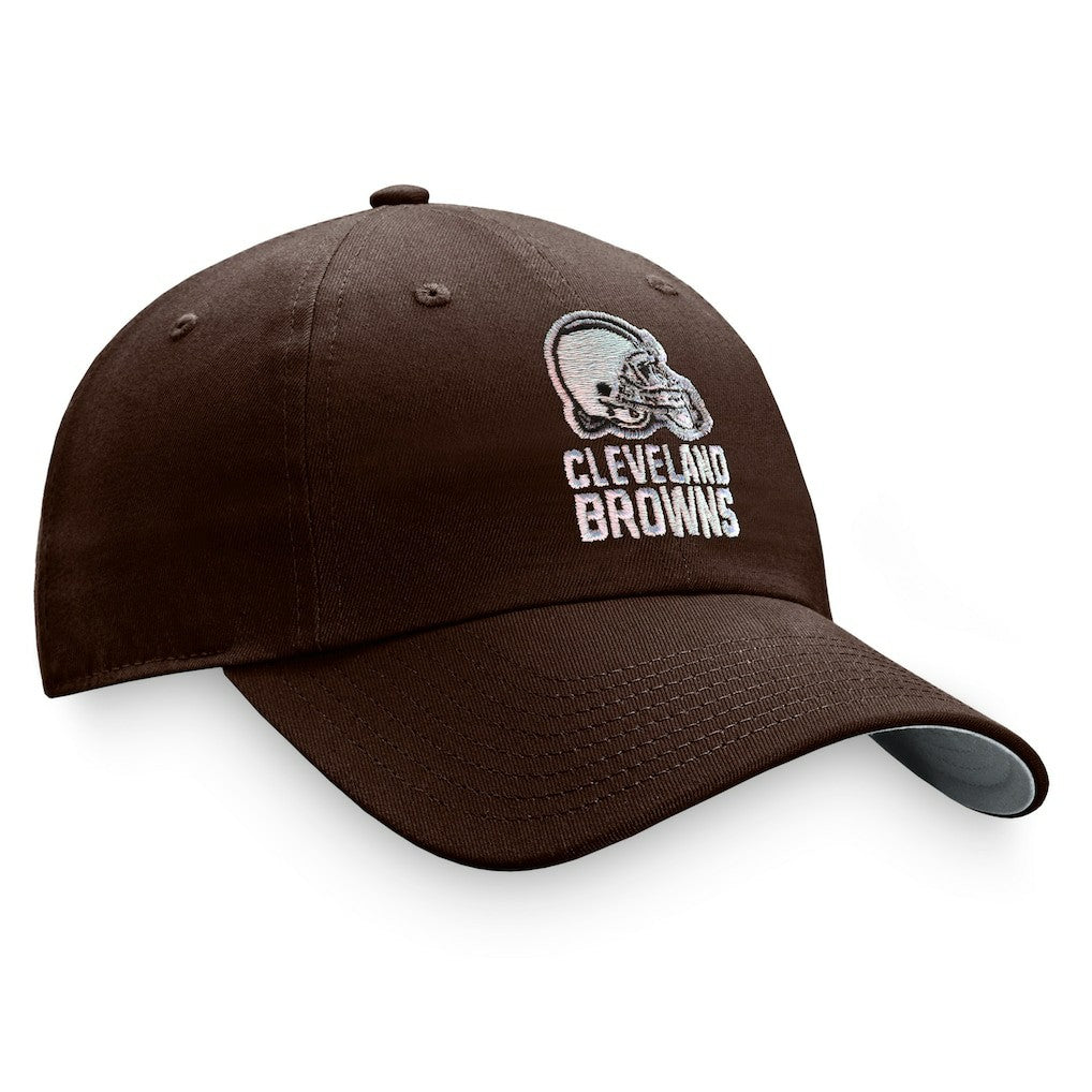 Cleveland Browns Women's Iconic Iridescent Adjustable Hat - Brown for sale