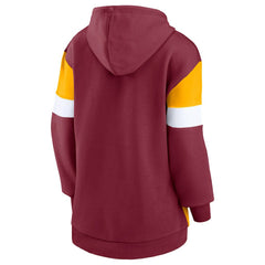 Washington Commanders Women's Lock It Down Pullover Hoodie - Burgundy/Gold discount