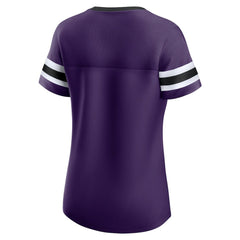 Baltimore Ravens Women's Original State Lace-Up T-Shirt - Purple discount