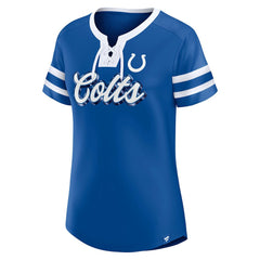Indianapolis Colts Women's Original State Lace-Up T-Shirt - Royal online