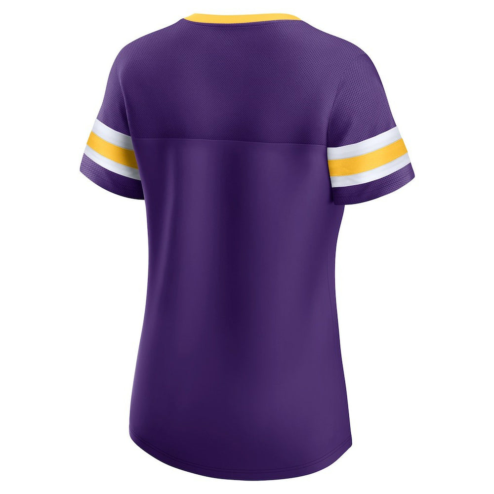 Minnesota Vikings Women's Original State Lace-Up T-Shirt - Purple online