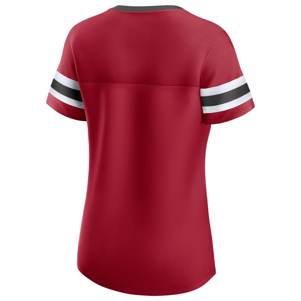 Tampa Bay Buccaneers Women's Original State Lace-Up T-Shirt - Red sale