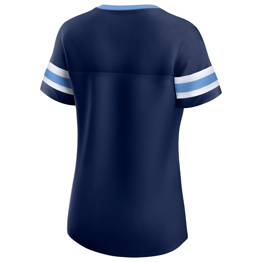 Tennessee Titans Women's Original State Lace-Up T-Shirt - Navy discount