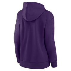 Baltimore Ravens Women's Iconic Cotton Fleece Checklist Pullover Hoodie - Purple online