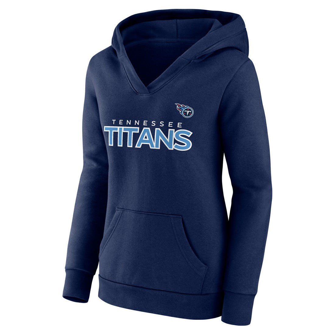 Tennessee Titans Women's Iconic Cotton Fleece Checklist Pullover Hoodie - Navy discount