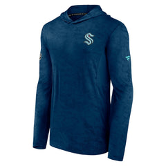 Seattle Kraken Fanatics Authentic Pro Rink Camo Pullover Hoodie Deep Sea Blue