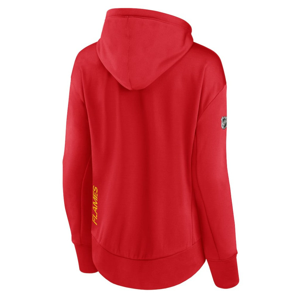 Calgary Flames Fanatics Women's Authentic Pro Rink Full-Zip Hoodie Red