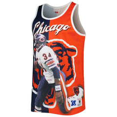 Walter Payton Chicago Bears Retired Player Graphic Tank Top - Navy/Orange discount