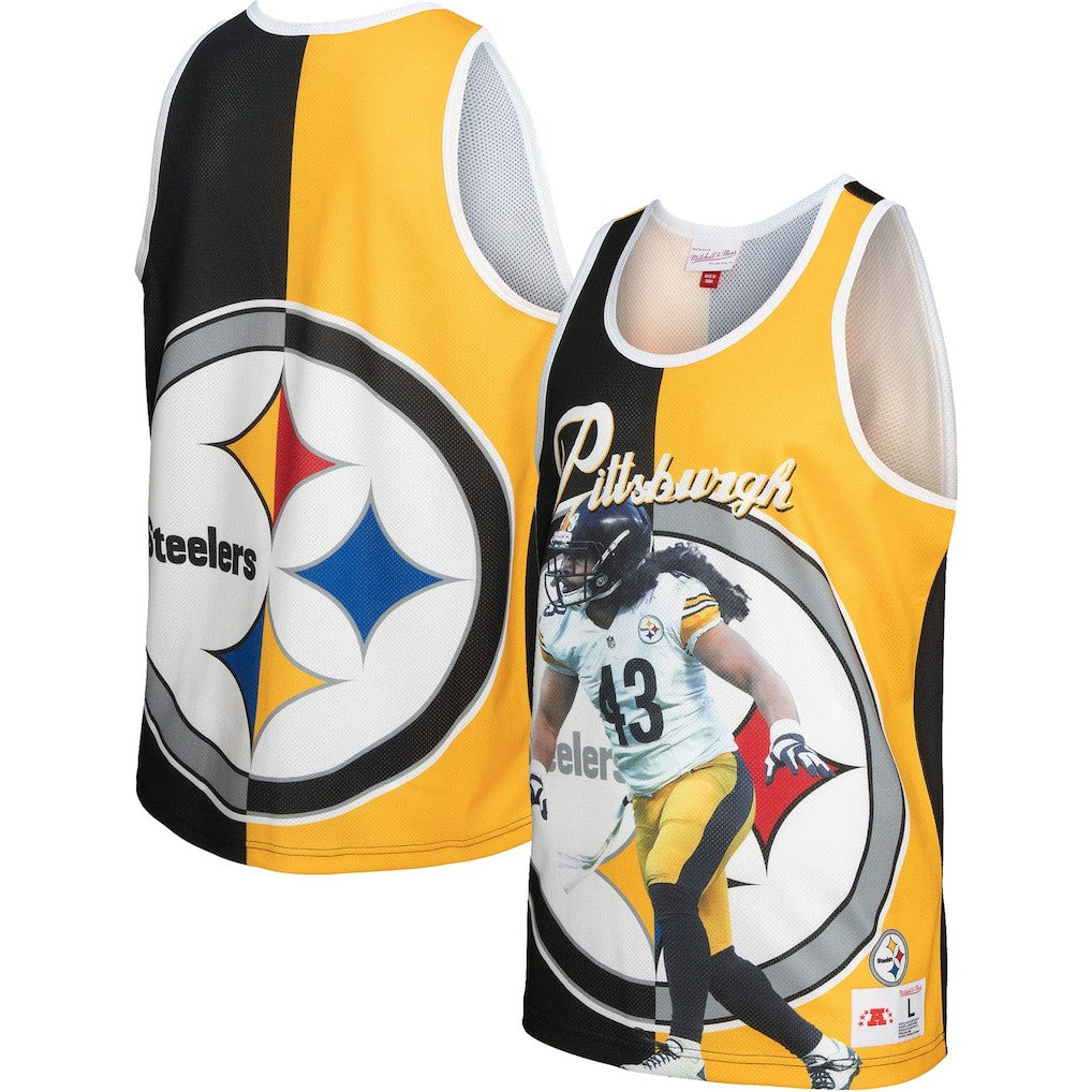 Troy Polamalu Pittsburgh Steelers Retired Player Graphic Tank Top - Black/Gold online