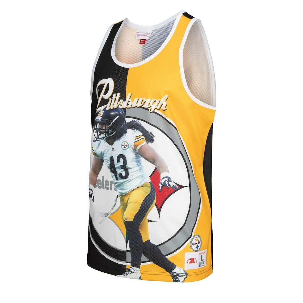 Troy Polamalu Pittsburgh Steelers Retired Player Graphic Tank Top - Black/Gold online