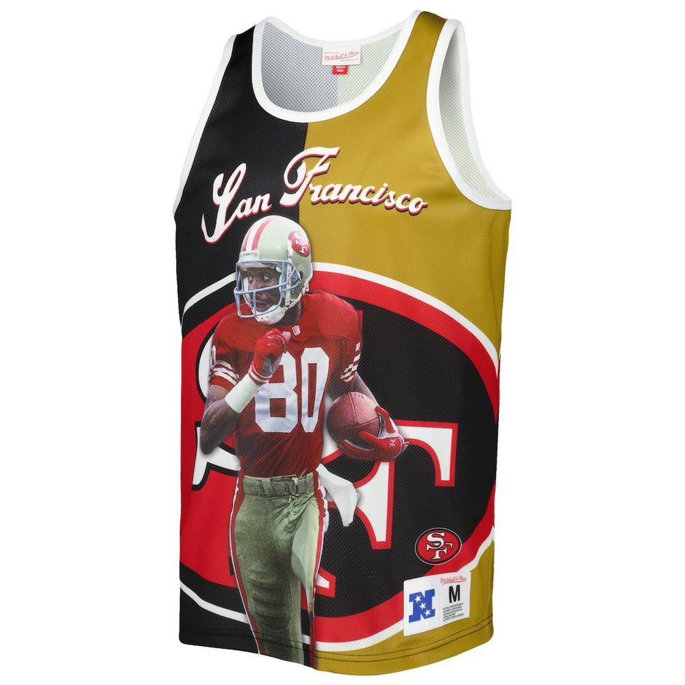 Jerry Rice San Francisco 49ers Retired Player Graphic Tank Top - Black/Gold on sale