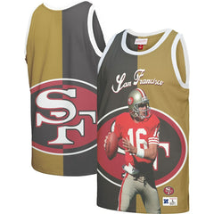 Joe Montana San Francisco 49ers Retired Player Graphic Tank Top - Black/Gold discount