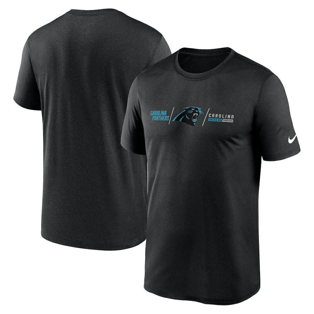 Carolina Panthers Horizontal Lockup Legend Performance T-Shirt - Black | Nike online