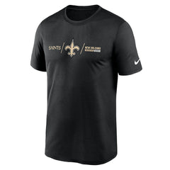 New Orleans Saints Horizontal Lockup Legend Performance T-Shirt - Black | Nike online