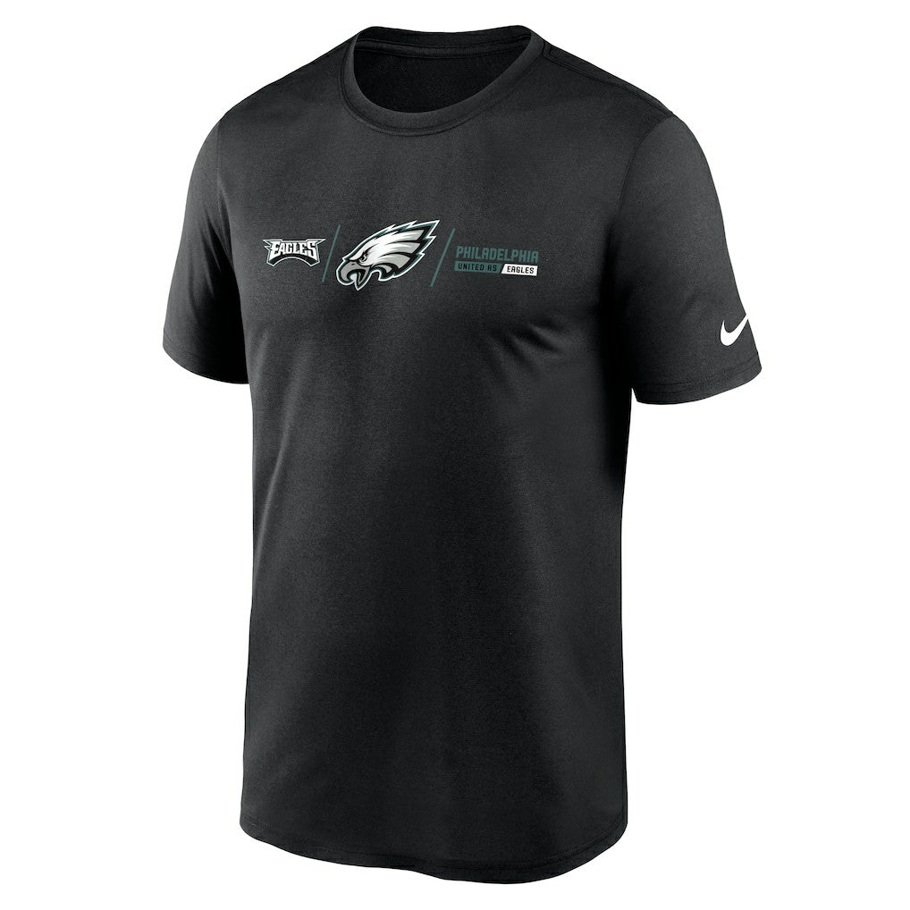 Philadelphia Eagles Horizontal Lockup Legend T-Shirt - Black | Nike cheap