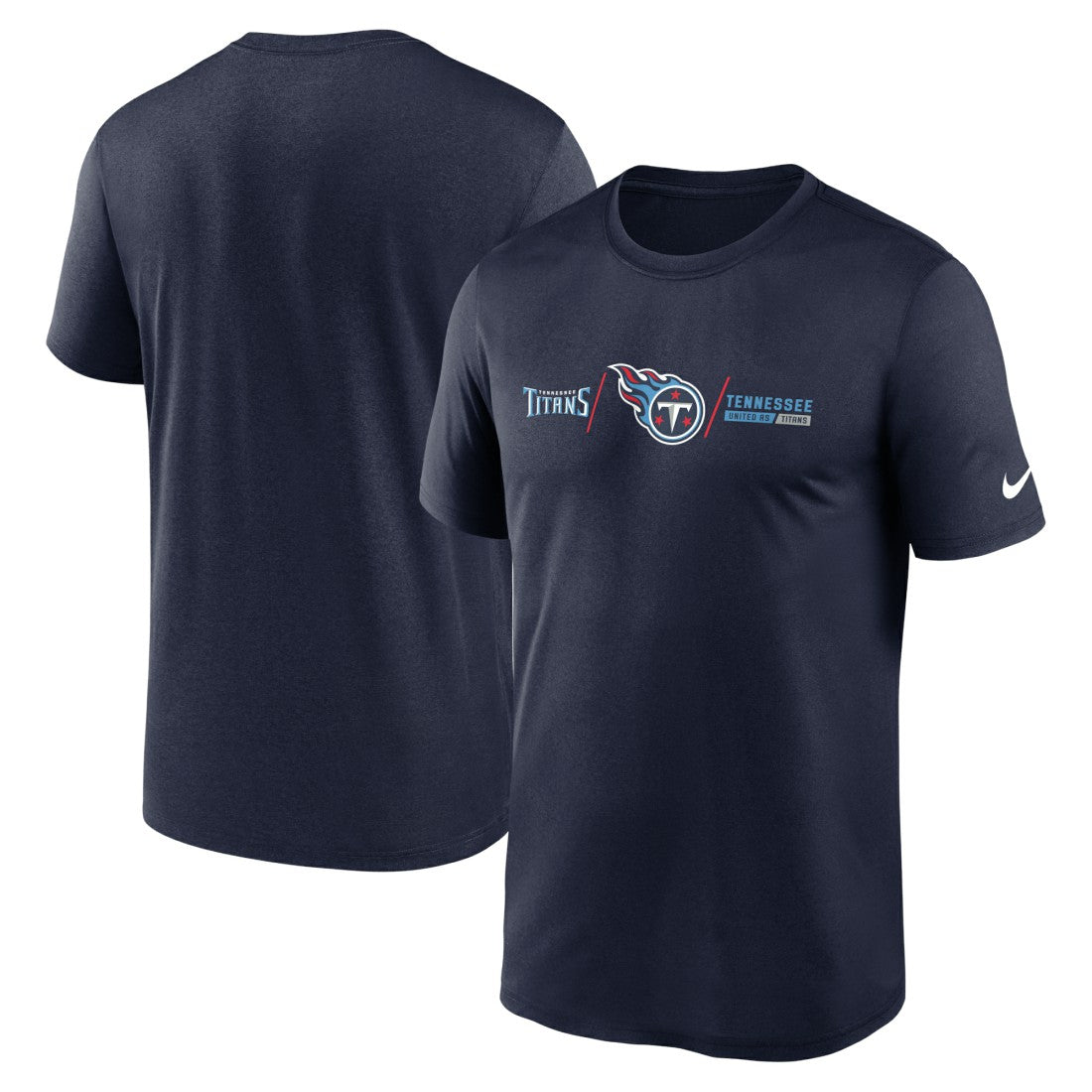 Tennessee Titans Horizontal Lockup Legend Performance T-Shirt - Navy | Nike outlet