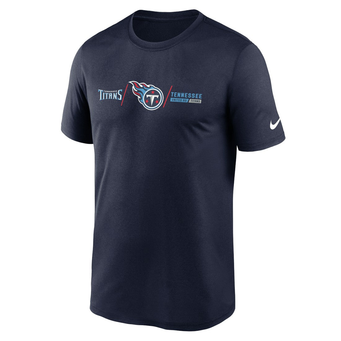 Tennessee Titans Horizontal Lockup Legend Performance T-Shirt - Navy | Nike outlet
