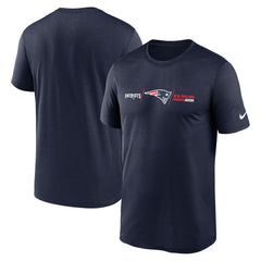 New England Patriots Horizontal Lockup Legend T-Shirt - Navy | Nike on sale