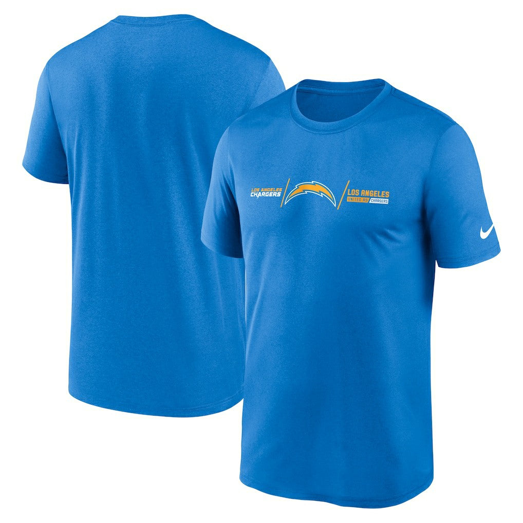 Los Angeles Chargers Horizontal Lockup Legend T-Shirt - Powder Blue | Nike cheap