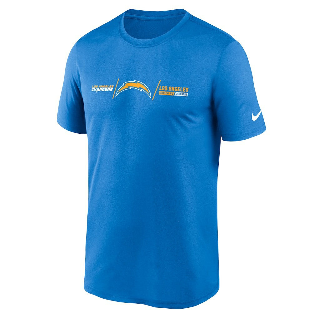 Los Angeles Chargers Horizontal Lockup Legend T-Shirt - Powder Blue | Nike cheap