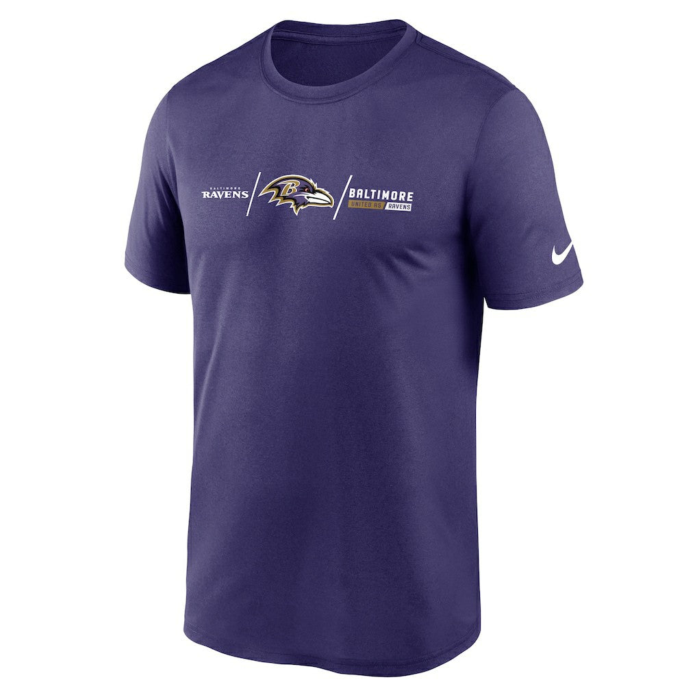 Baltimore Ravens Horizontal Lockup Legend T-Shirt - Purple | Nike discount