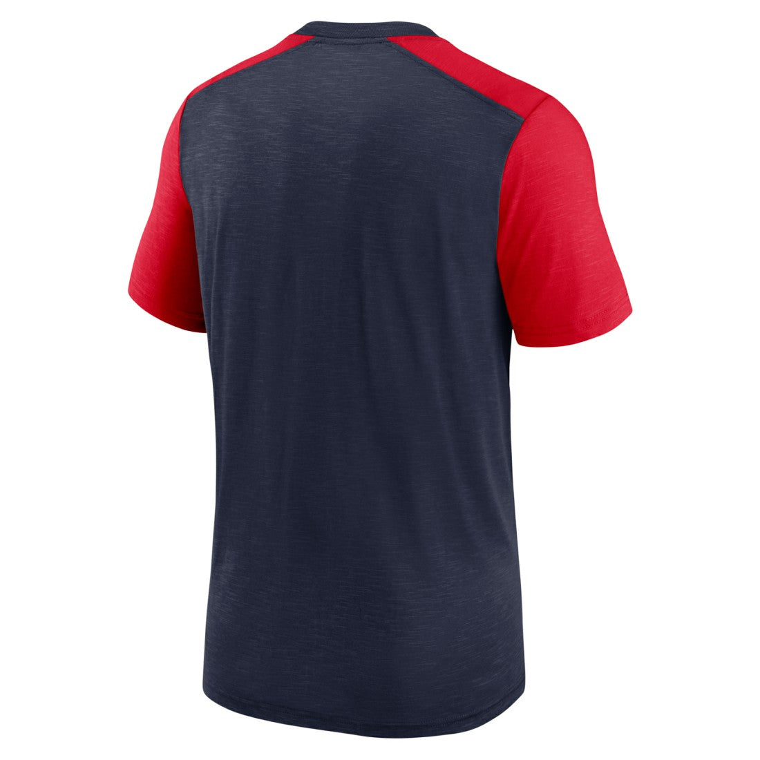 Tennessee Titans Color Block Team Name T-Shirt - Heathered Navy/Heathered Red | Nike on sale