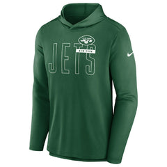 New York Jets Lightweight Performance Hooded Long Sleeve T-Shirt - Green | Nike sale
