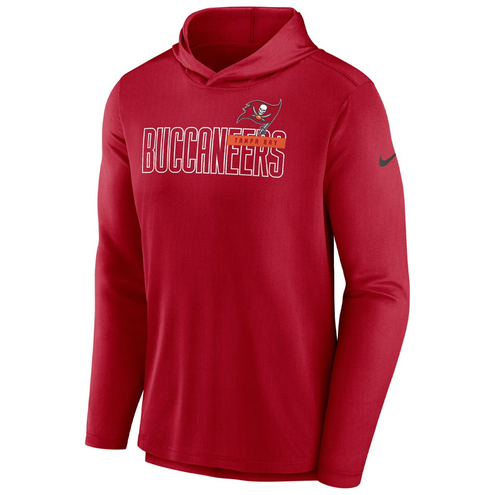 Tampa Bay Buccaneers Lightweight Performance Hooded Long Sleeve T-Shirt - Red | Nike online