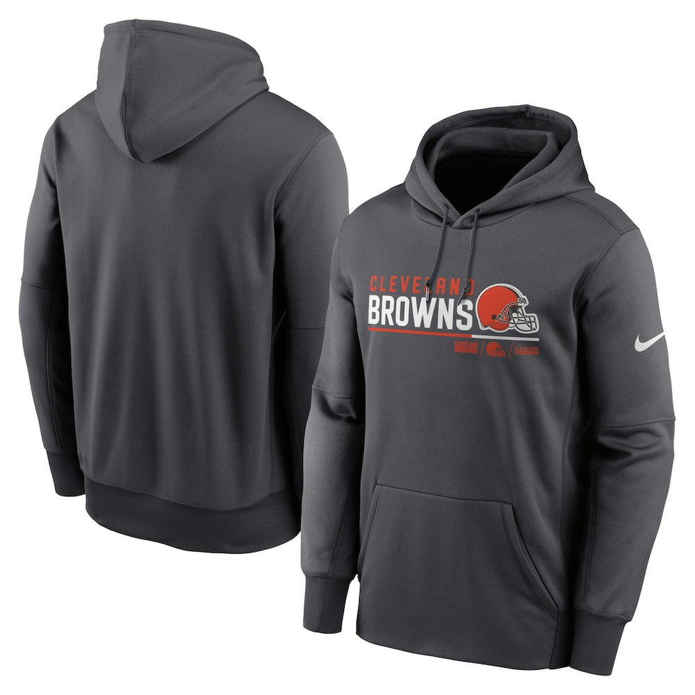 Cleveland Browns Prime Logo Name Split Pullover Hoodie - Anthracite | Nike discount