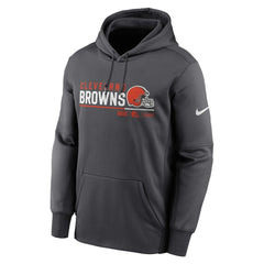 Cleveland Browns Prime Logo Name Split Pullover Hoodie - Anthracite | Nike discount
