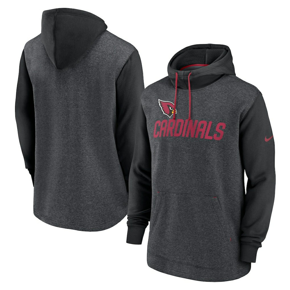 Arizona Cardinals Surrey Legacy Pullover Hoodie - Heathered Charcoal/Black | Nike sale