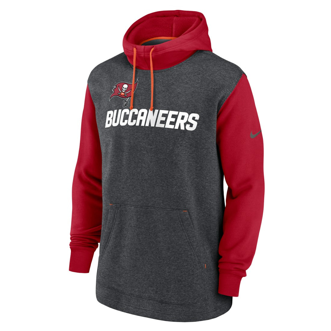 Tampa Bay Buccaneers Surrey Legacy Pullover Hoodie - Heathered Charcoal/Red | Nike discount