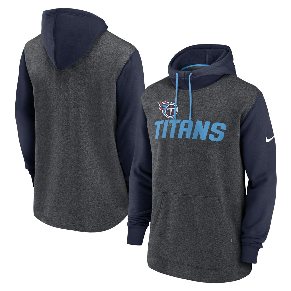 Tennessee Titans Surrey Legacy Pullover Hoodie - Heathered Charcoal/Navy | Nike cheap