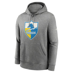 Los Angeles Chargers Rewind Club Fleece Pullover Hoodie - Heathered Gray | Nike discount