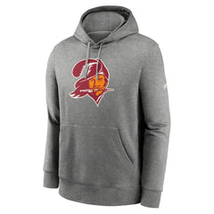 Tampa Bay Buccaneers Rewind Club Fleece Pullover Hoodie - Heathered Gray | Nike outlet