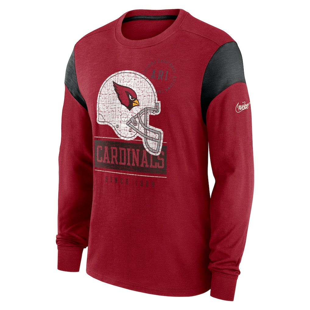 Arizona Cardinals Rewind Playback Helmet Long Sleeve T-Shirt - Cardinal | Nike online