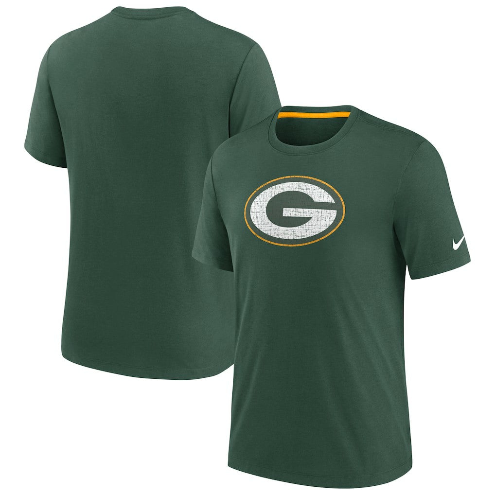 Green Bay Packers Rewind Playback Logo Tri-Blend T-Shirt - Green | Nike sale