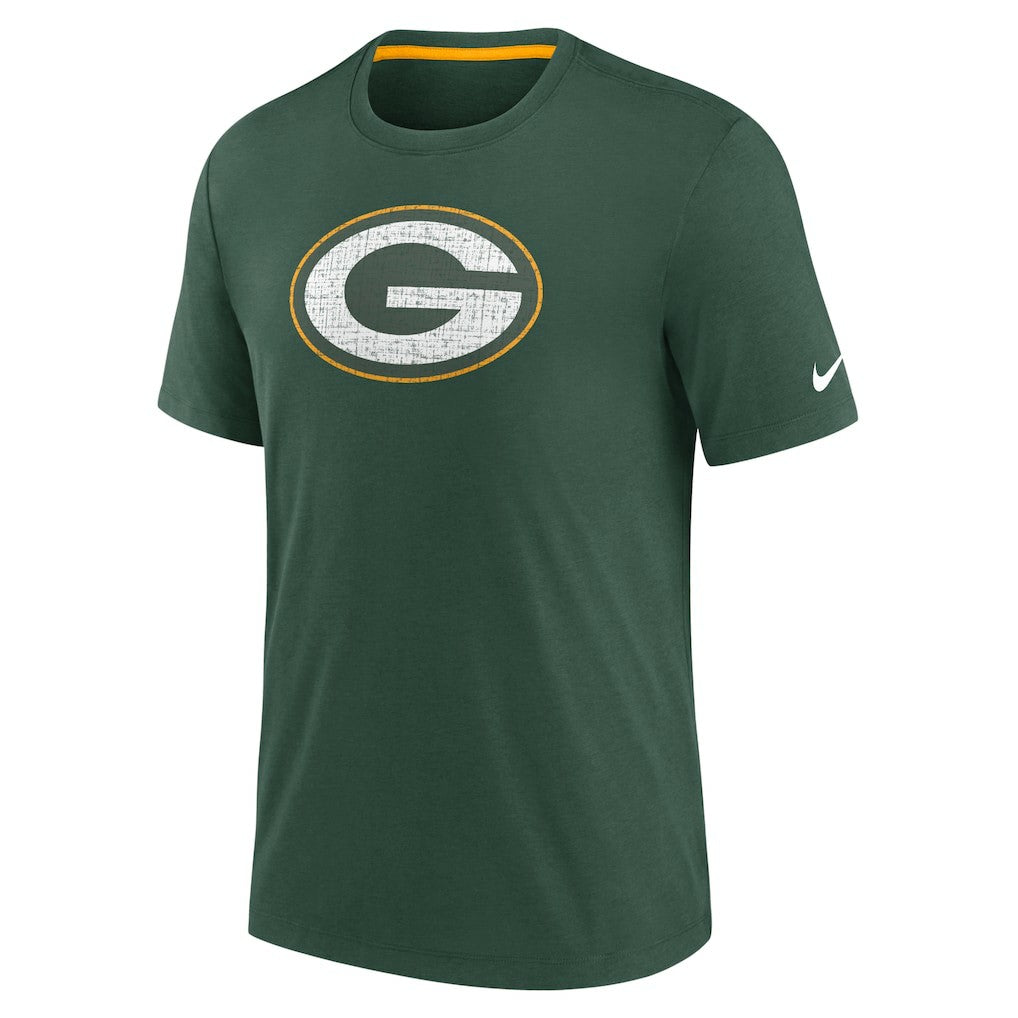 Green Bay Packers Rewind Playback Logo Tri-Blend T-Shirt - Green | Nike sale
