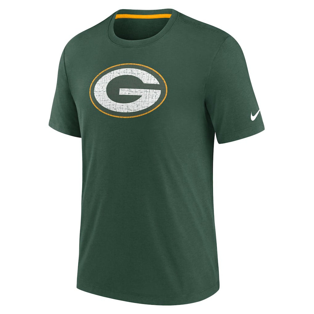 Green Bay Packers Rewind Playback Logo Tri-Blend T-Shirt - Green | Nike sale
