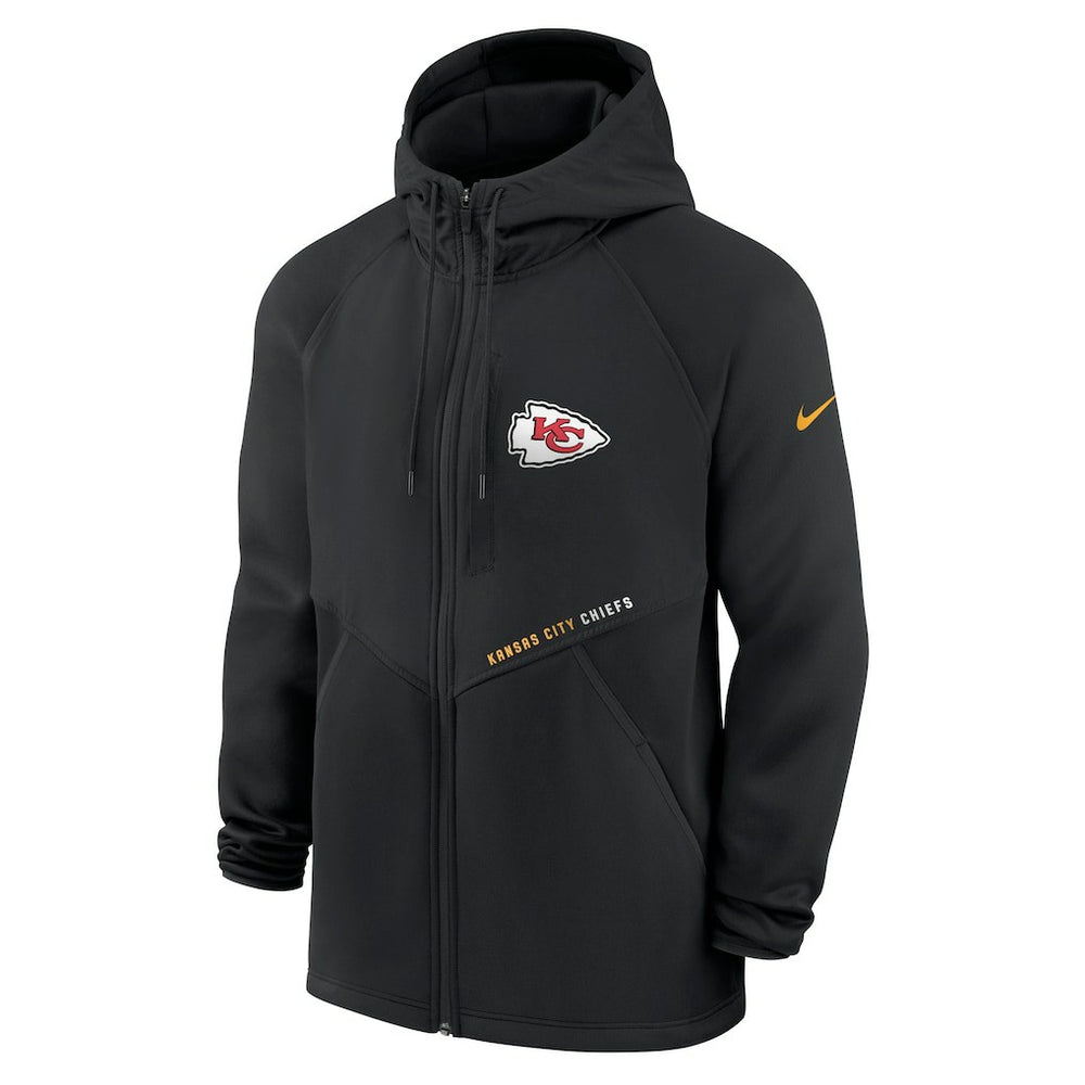 Kansas City Chiefs Spacer Raglan Performance Full-Zip Hoodie - Black | Nike outlet