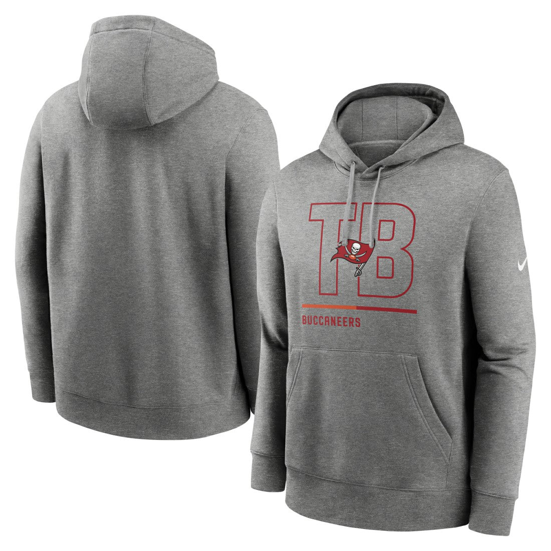 Tampa Bay Buccaneers City Code Club Fleece Pullover Hoodie - Heathered Gray | Nike discount