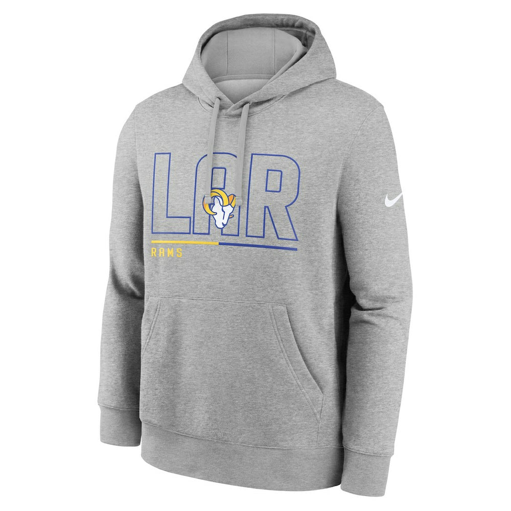 Los Angeles Rams City Code Club Fleece Pullover Hoodie - Heathered Gray | Nike sale
