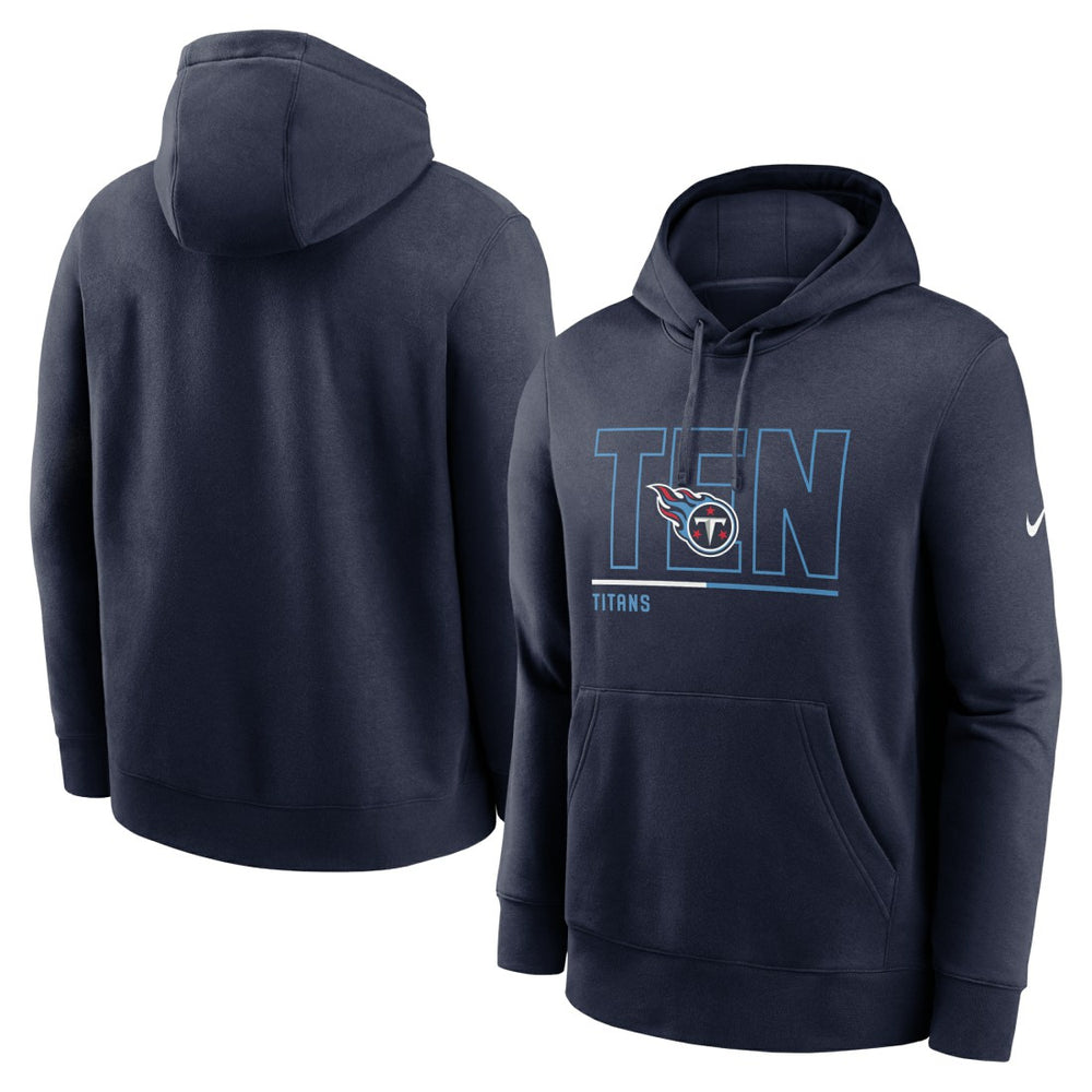 Tennessee Titans City Code Club Fleece Pullover Hoodie - Navy | Nike for sale