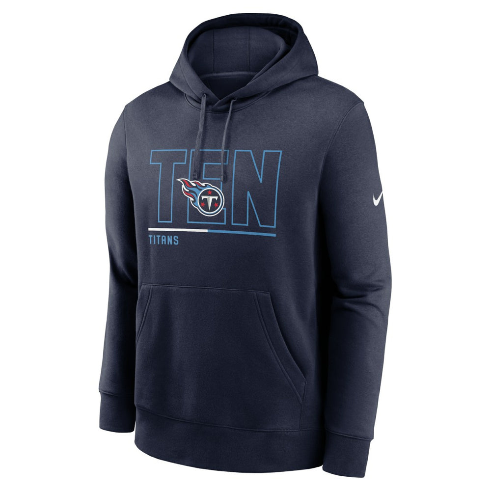 Tennessee Titans City Code Club Fleece Pullover Hoodie - Navy | Nike for sale